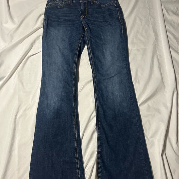 Ariat REAL Denim Jeans Womens 28R Blue Bootcut Stretch Medium Wash Western - Picture 10 of 10